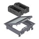 GES4-2 KU 7011 7429584 OBO BETTERMANN Set portamec., Per montaggio universale, grigio ferro, 7011, poliammid..