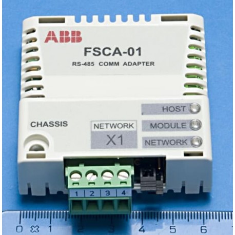 3AUA0000031336 FSCA-01 ABB Módulo adaptador bus campo ACS480 y ACS580. Modbus/RTU