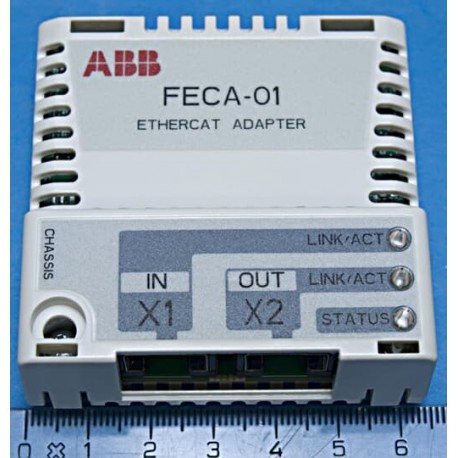 3AUA0000072069 FECA-01 ABB Адаптер EtherCAT для ACS880/ACx580/ACS880-М04/ACH580-31/ACS355