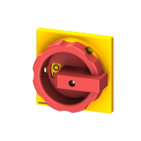 3LD9284-3G SIEMENS commande rotative, manette de commande rouge/jaune, pour coffret en matière isolante, pou..