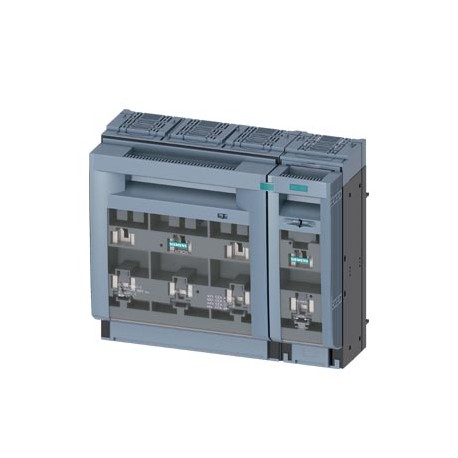 3NP1164-1BC20 SIEMENS SENTRON, fuse switch disconnector 3NP1, 4-pole, NH3, 630 A, for 60mm 8US busbar system..
