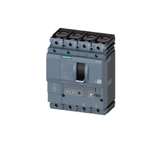 3VA2110-0HL46-0AA0 SIEMENS circuit breaker 3VA2 IEC frame 160 breaking capacity class E Icu 200 kA @ 415 V 4..