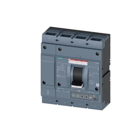3VA6610-6HM42-0AA0 SIEMENS circuit breaker 3VA6 UL frame 1000 breaking capacity class H 65kA @ 480 V 4-pole,..