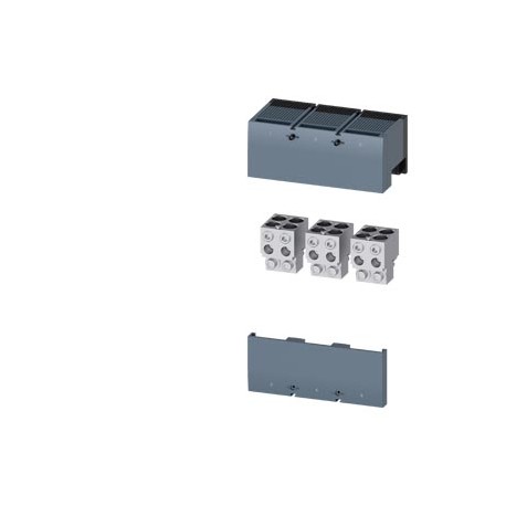 3VA9603-0JC43 SIEMENS WIRE CONNECTOR 4 CABLES WITH CONTROL WIRE TAP 3 PCS. ACCESSORY FOR: 3VA15/25 1000