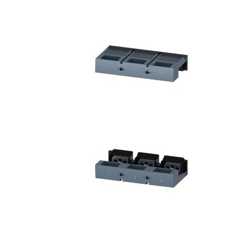 3VA9673-0QA00 SIEMENS plages de raccord. par vis, 3 pièces plaque de filetage en pouces, capot en haut et en..