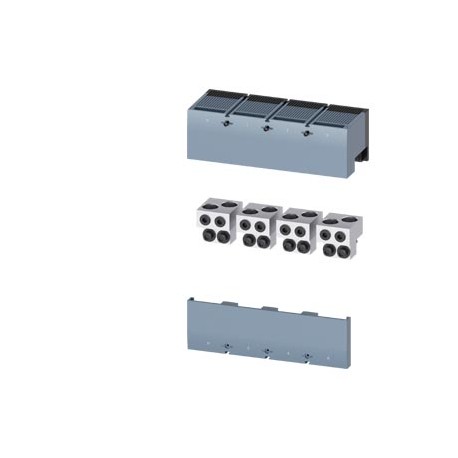 3VA9674-0JJ24 SIEMENS borne pour conducteurs ronds pour 2 câbles : 4 pièces accessoires pour : 3VA55/3VA65/3..
