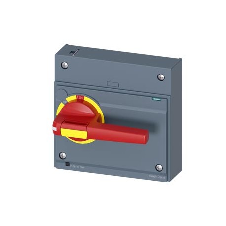3VA9677-0EK15 SIEMENS Commande rotative frontale coupure d'urgence CEI IP30/40 Accessoires pour : 3VA55/3VA6..
