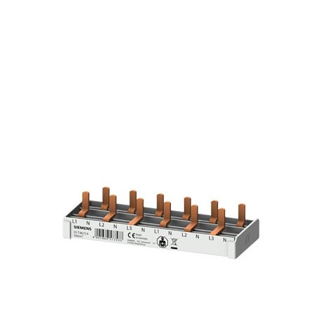 5ST3673-6 SIEMENS Compact pin busbar, 10mm2 connection 3p/N 6x compact device 1 MW touch protected 6 MW fixe..