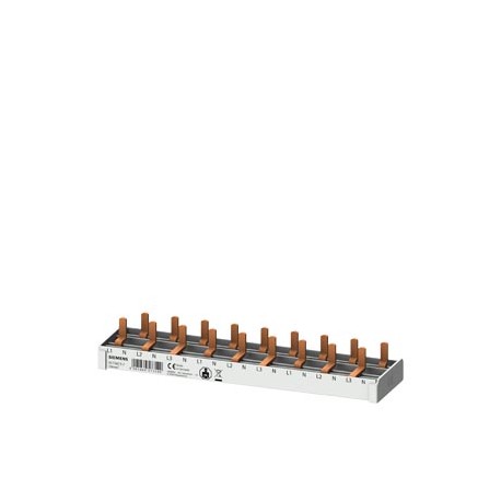 5ST3673-7 SIEMENS Compact pin busbar, 10mm2 connection 3p/N 9x compact device 1 MW touch protected 9 MW fixe..