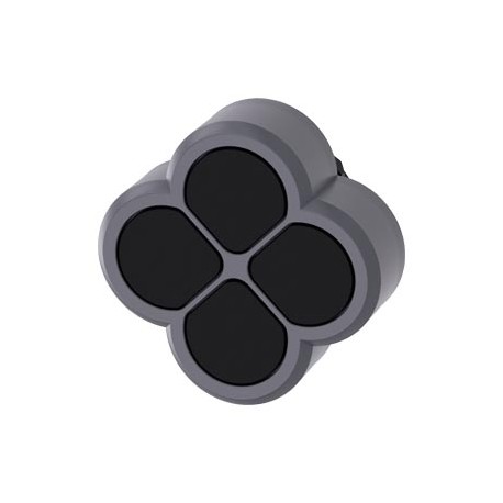 3SU1030-3FB11-0AA0 SIEMENS Quadruple pushbutton, 22 mm, round, plastic with metal front ring, black, buttons..