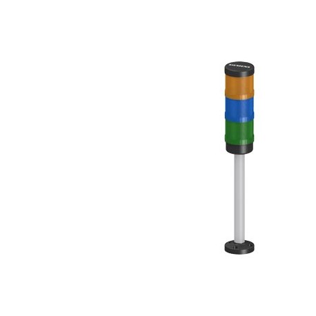 8WD4423-5AK05-0AE0 SIEMENS Complete unit signaling column, top: continuous light, yellow, center: continuous..