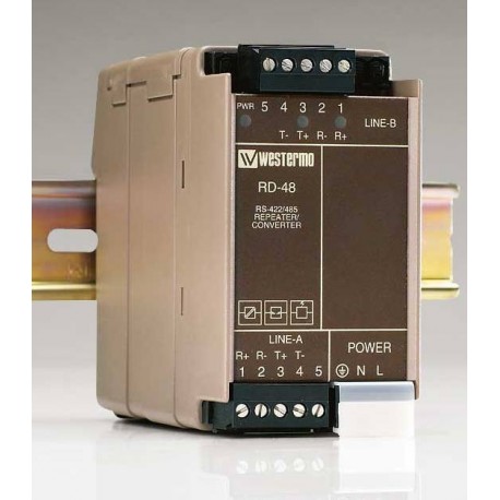 WES RD-48 LV 198289 OMRON Repetidor RS422/485 Trilho DIN