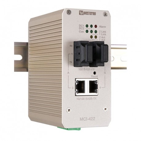 WES MCI-422-MM-SC2 353035 WESMCI422MMSC2 OMRON Konverter/Switch, 2 x 10/100BaseTX oder 2 x 100BaseFX (MM), 2..
