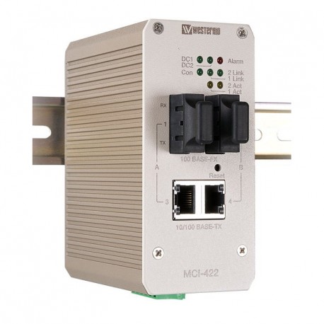 WES MCI-422-SM-SC30 353036 AA033446M OMRON Converter/Switch 2 x 10/100BaseTX, 2 x 100BaseFX (SM), 30 km
