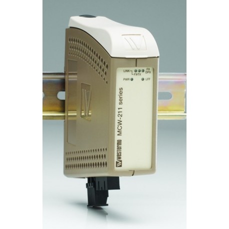 WES MCW-211-SM-LC15 355938 AA035038D OMRON Convertisseur de Média Ethernet FO monomode 15Km Connecteur LC