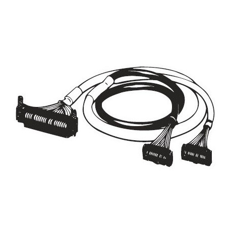 XW2Z-0200BH-L02 377611 XW2Z0462D OMRON Cable conexión E/S, FCN40 a MIL20x2, L 200 cm