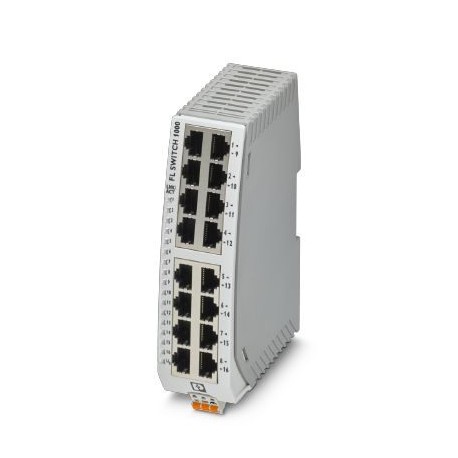 FL SWITCH 1016N 1085255 PHOENIX CONTACT Switch Ethernet stretto, sedici porte RJ45 con 10/100 Mbit/s su tutt..
