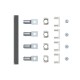 1SDA104763R1 ABB KIT R- TERMINALES TRASEROS XT6 4pcs