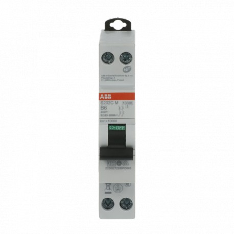 2CDS272280R0065 ABB Int.aut. S202CM-B6 2 6A B 10 kA