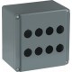 1SFA170803R1003 ABB 3-HOLE ENCLOSURE NORMAL SOCLE WITH HOLES WITH CONDUIT ENTRY GREY ALUMINUM
