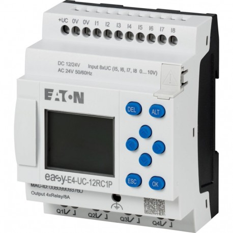 EASY-E4-UC-12RC1P 197504 Y7-197504 EATON ELECTRIC EASY-E4-UC-12RC1P
