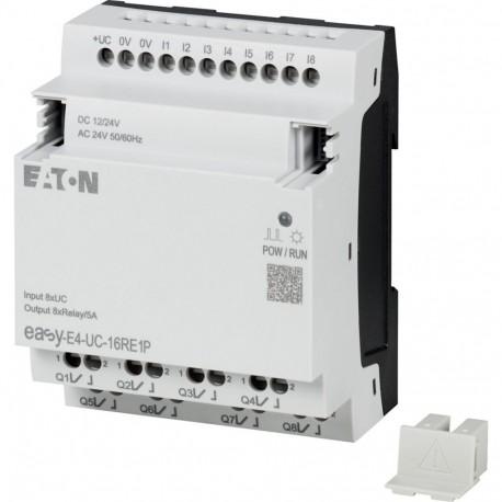 EASY-E4-UC-16RE1P 197511 Y7-197511 EATON ELECTRIC Controlador Nano Easy E4 Expansão de E/S 12/24 V DC 24 V A..