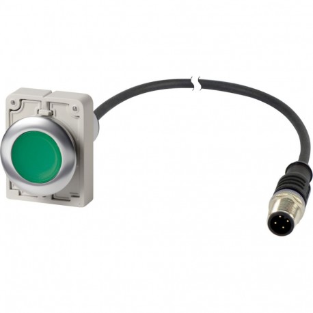 C30C-FDL-G-K10-24-P5 186005 Y7-186005 EATON ELECTRIC Botão Compacto Iluminado Flush 30 mm Blue Return NO 24 ..