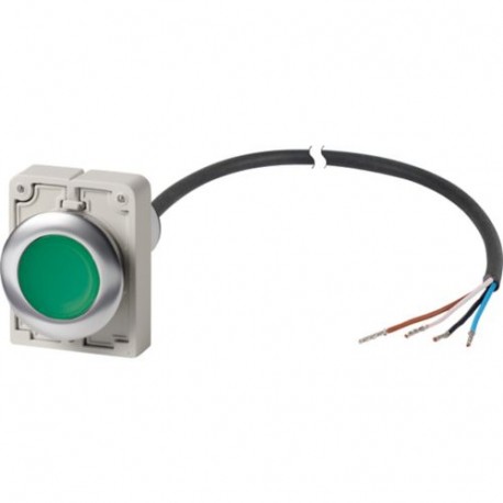 C30C-FDL-G-K10-24-P62 186067 Y7-186067 EATON ELECTRIC Botão Compacto Iluminado Flush 30 mm Blue Return NO 24..