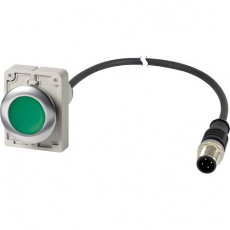 C30C-FDR-G-K10-P5 185997 Y7-185997 EATON ELECTRIC Botão Compacto Flush 30 mm Interlock Preto NC M12 Conector