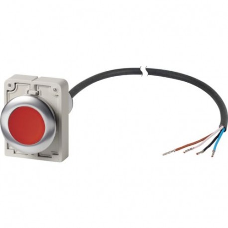 C30C-FDR-R-K01-P65 185969 Y7-185969 EATON ELECTRIC Botão Compacto Flush 30 mm Intertravado Sem Placa NO Cabo