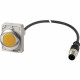 C30C-FL-Y-24-P5 186014 Y7-186014 EATON ELECTRIC Luz indicadora compacta 30 mm Branco 24 VAC/DC Conector M12 ..