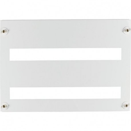 BFZ-FP-2/66 240750 EATON ELECTRIC Face de metal, janela de 45mm, 33 módulos por fileira, 2 linhas, branco