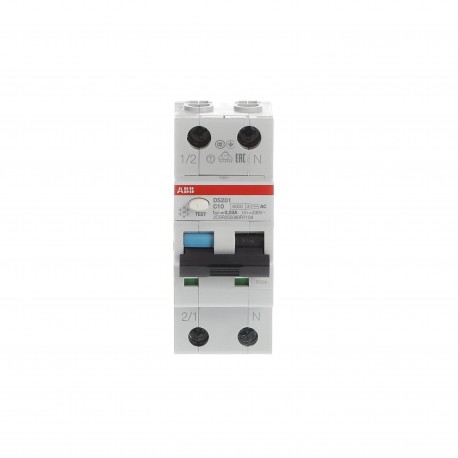 2CSR255080R1104 ABB I.com.DS200 1p+N C 10A AC 10kA 30mA