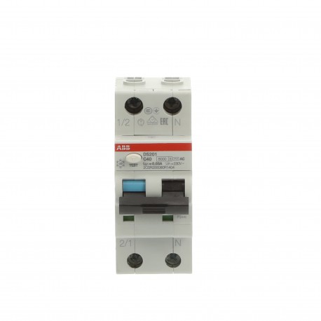 2CSR255080R1404 ABB I.com.DS200 1p+N C 40A AC 10kA 30mA
