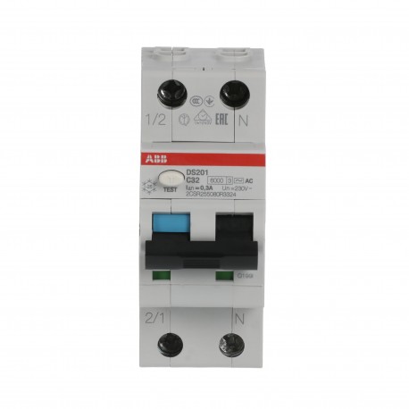 2CSR255080R3324 ABB I.com.DS200 1p+N C 32A AC 10kA 300mA