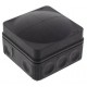 COMBI 108/empty/S 10061999 WISKA Conex box. With membrane, black RAL 9005, IP66 pressure cap 76x76x51, range..