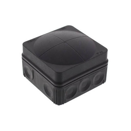 COMBI 108/empty/S 10061999 WISKA Conex box. With membrane, black RAL 9005, IP66 pressure cap 76x76x51, range..