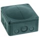 COMBI 1010/5/S 10062215 WISKA Scatola Conex. pretarsi M20, M25 e M32, + striscia 5P, RAL 9005 nero, IP66/67 ..