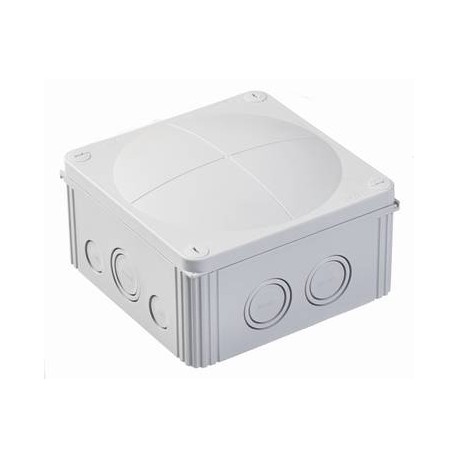 COMBI 1010/empty 10060702 WISKA Conex box. pre-cut M20, M25 and M32, light grey RAL 7035, IP66/67 140x140x82