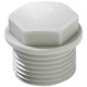 EMN 16 50061001 WISKA Light grey hexagonal polyethylene plug, IP54 long thread M16