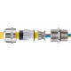 EMSKE-L 20 EMV-Z 10065924 WISKA IP68 "ATEX" metal cable glands for "EMC", range 6 to 13mm, long thread M20