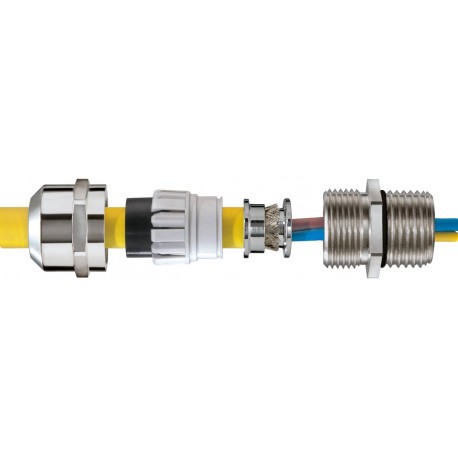 EMSKV-L 25 EMV-Z 10065185 WISKA Metal cable glands, IP68 for "EMC", range from 10 to 17mm, long thread M25