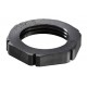 EMUF 16/B 10061771 WISKA Dado nero RAL 9005, PA "V0", filo M16