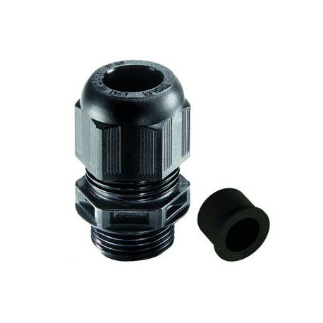 ESKV-RDE 12/B 10064992 WISKA PA cable glands, black RAL 9005 IP68, range from 1 to 3mm, thread M12