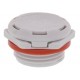 EVPS 20/GL HF 10106615 WISKA VentPLUG Alta Vazão preta compensando rolha RAL 7035, IP69K, M20 thread