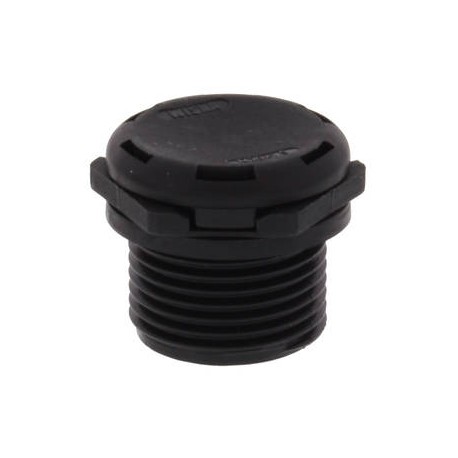 EVPS-L 20/B 10106596 WISKA Tappo compensatore nero VentPLUG RAL 9005, IP69K, filetto lungo M20