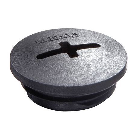 EVS 20/G 10062500 WISKA Tappo cieco grigio scuro, antiurto RAL 7001, filetto IP56 M20