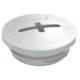 EVS 32/GL 10062494 WISKA Tappo cieco grigio chiaro, antiurto RAL 7035, filetto IP56 M32