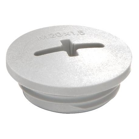 EVSF 50 10064672 WISKA Blind plug "V0", light grey RAL 7035, PA IP56 thread M50