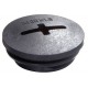 EVSG-ORD 20/B 10064644 WISKA Cappuccio rotondo nero RAL 9005, pa ip68 thread M20